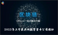 2023年上市最大的数字货币