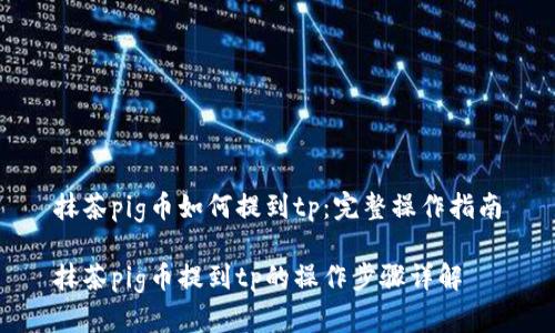 抹茶pig币如何提到tp：完整操作指南

抹茶pig币提到tp的操作步骤详解